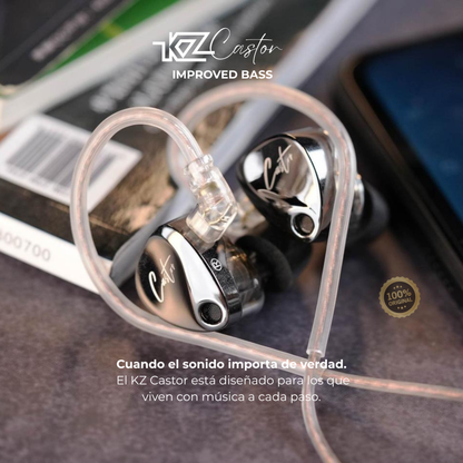 Auriculares con cable Kz Castor Bass Edition