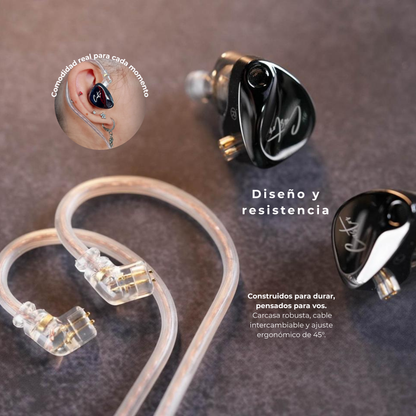 Auriculares con cable Kz Castor Bass Edition