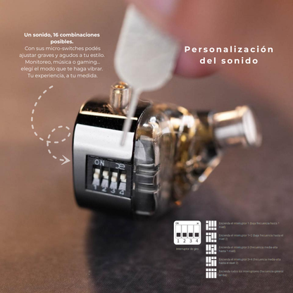 Auriculares con cable Kz Castor Bass Edition