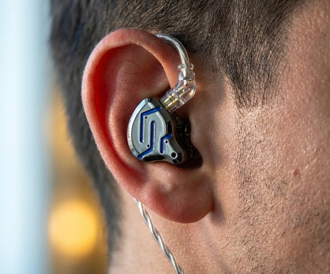 KZ ZSN Pro 2 — detalle de carcasa con driver dual