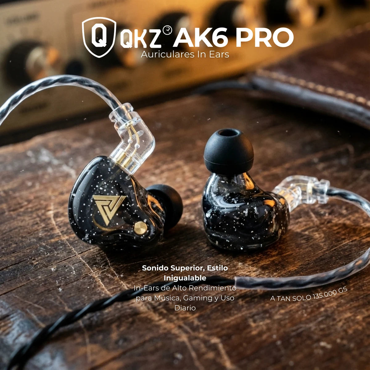 QKZ AK6 PRO — color púrpura diseño moderno