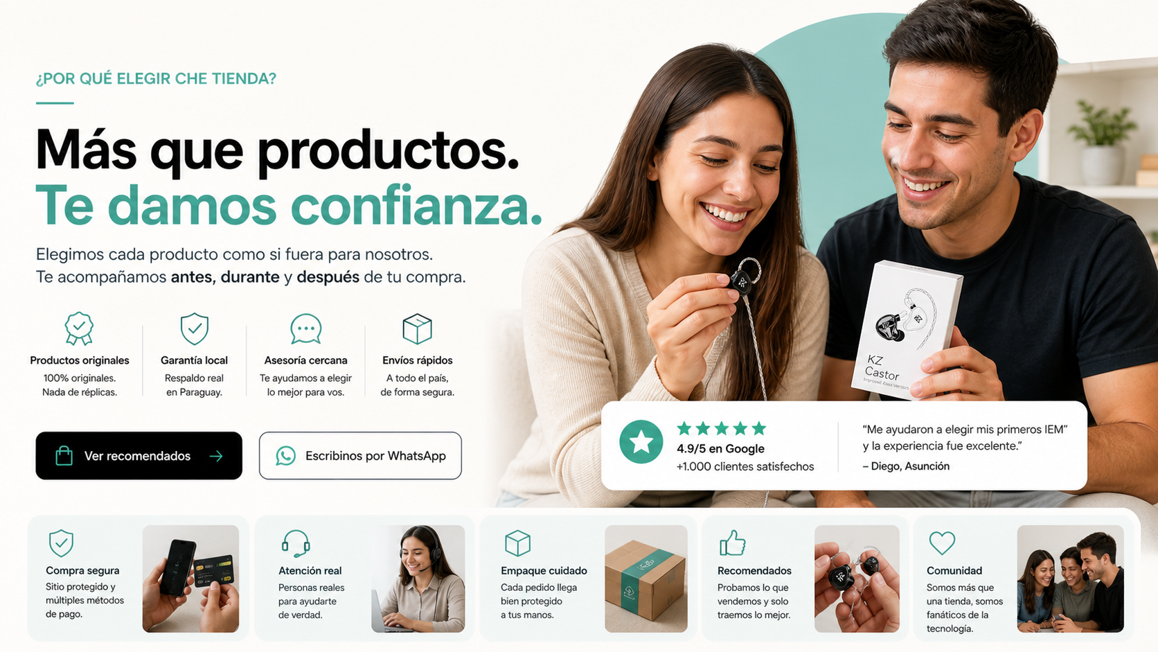 Productos originales con respaldo local.