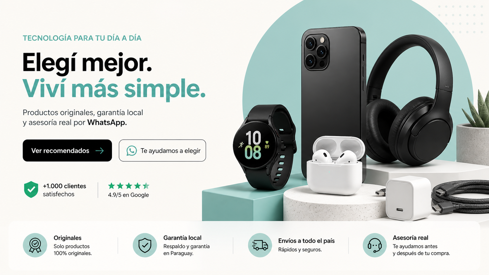 Tecnología útil, elegida con criterio.
